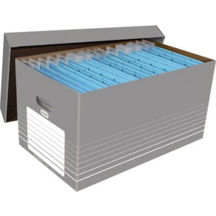 Elba Verhuisdoos 100333273 37 cm x 32.2 cm x 62.2 cm Golfkarton Grijs, Wit 5 stuk(s)