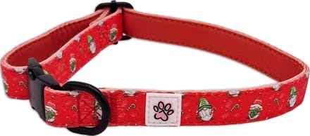 Paw My God! Kerst Halsband Hond - Middelgrote Hond - Rood - Maat M