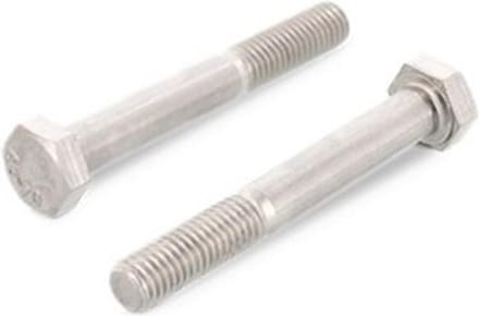 Bout Din931 M8X50Mm Rvs A2 zonder Moer - 100 stuks