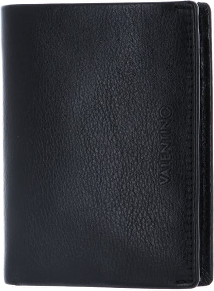 VALENTINO Leren Kaarthoes David Wallet Nero Zwart