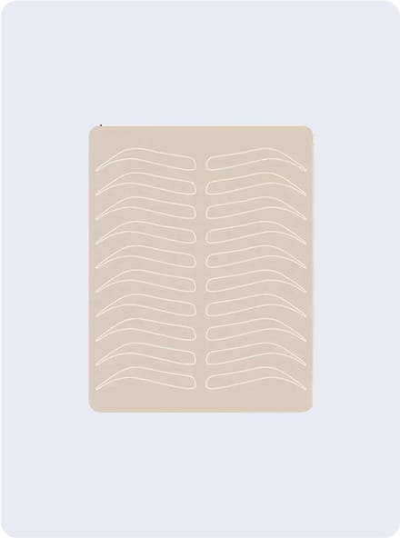 PMU Practice Silicone Rubber Mat – Brows