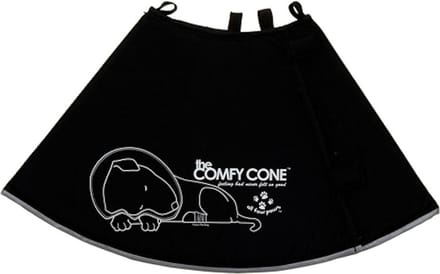 Comfy Cone Hondenkraag MEDIUM Extra Lang - Zwart