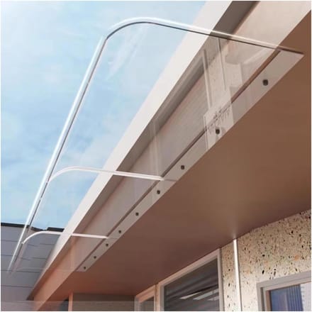 Onzichtbare Deurluifel - Regenkap Buiten - Bescherming tegen Weer - Transparant Polycarbonaat - 40x150cm - Transparant