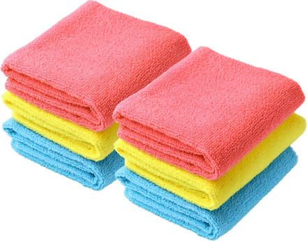Teesa - Microvezel Doeken Set - 6 Stuks - 250g/m² - Gemengde Kleuren