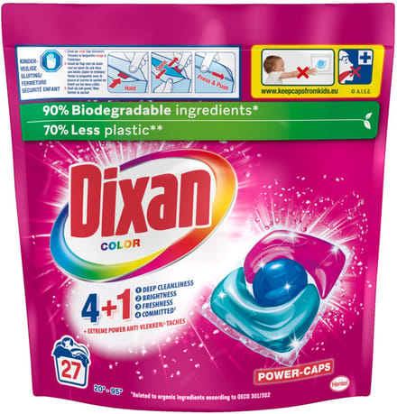 Dixan Wascapsules Color - 27 wasbeurten - 324 gr