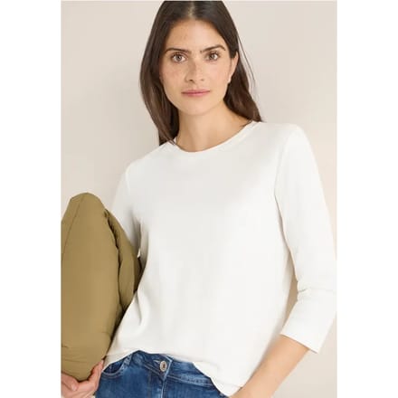 Shirt met geribde structuur