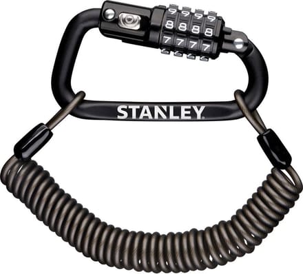 STANLEY S744-030 Kabelslot Zwart Cijferslot