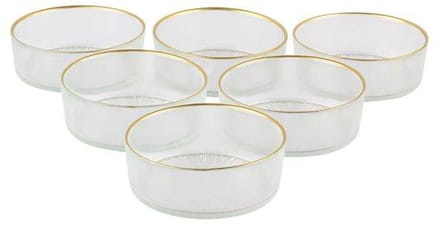 BRICARD REXY KOMMEN SET | 12 CM TRANSPARANT-GOUD 6-DELIG