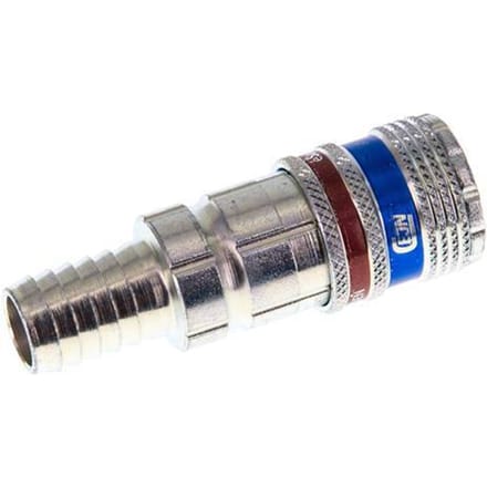 Staal/Messing DN 7.6 (7.2 Euro) Safety Luchtkoppeling Snelkoppeling 13 mm Slangpilaar