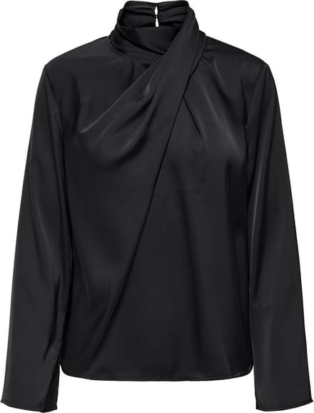 JDY - JDYROCKY L/S HIGH NECK TOP WVN - Dames - Blouses