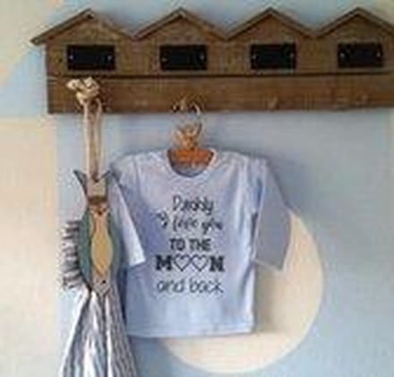 shirt  baby met tekst eerste vaderdag papa