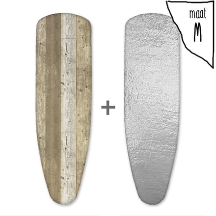 Leuke Strijkhoezen | Strijkhoes met een Stoom Molton - Oak Woody - maat M - complete set