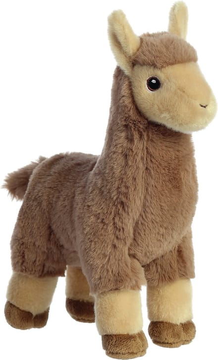 Aurora Pluche lama - knuffeldier - lama knuffel - van 28 cm - speelgoed