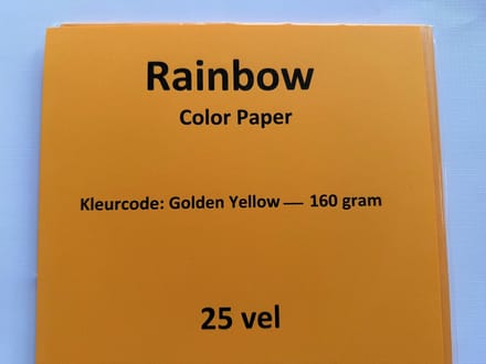 Rainbow Golden yellow 25 vel 160 gram papier