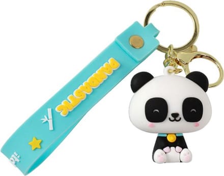 iTotal Sleutelhanger Lanyard PANDASTIC Keychain Plastic and Metal 4x4.5cm