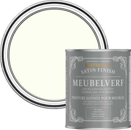 Rust-Oleum Gebroken wit Meubelverf Zijdeglans - Antiek Wit 750ml