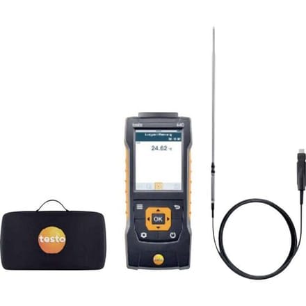 0563 4412 Testo 440 Delta P Set 2 Windmeter Druk, Luchtdruk, Temperatuur 0 - 2 hPa