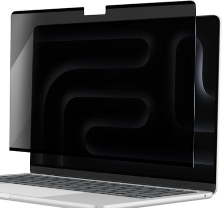 MYWAY, Screenprotector geschikt voor MacBook Pro 16 (2024/2021) - Privacy Filter, Transparant zwart