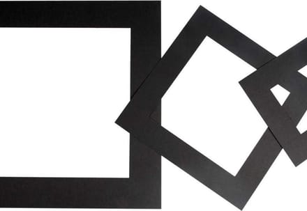 Passepartout lijsten, dikte 0,4 mm, 270 gr, zwart, 75 stuk/ 1 doos