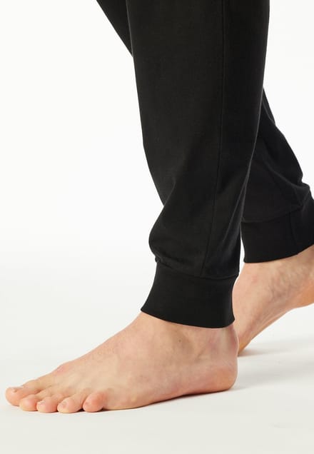 Schiesser Pyjama met knoopjes rood-zwart