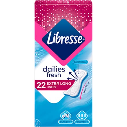 Libresse Extra Long - 22 stuks - Inlegkruisjes