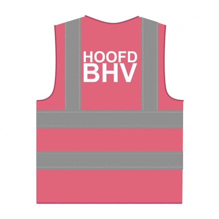 Hoofd BHV hesje RWS roze