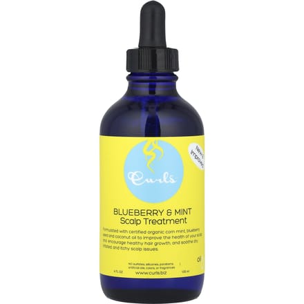 Krullen, hoofdhuidbehandeling, bosbes en munt, 120 ml (120 ml) yellow