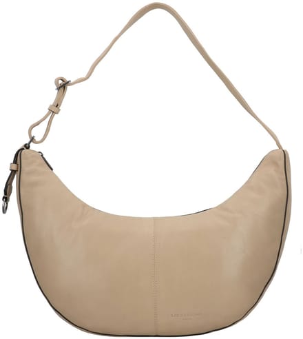LIEBESKIND BERLIN Leren Schoudertas Moon Sheep Natural Hobo Bag Sandcastle Beige