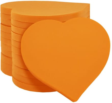 CombiCraft Blanco Plastic munten Hartje Oranje - 100 stuks