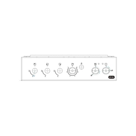 AEG controlepaneel, wit, 50cm,6K 140213335049