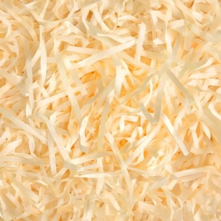 Versnipperd vulpapier voor geschenkdozen - 100g champagnekleurig zijdepapier