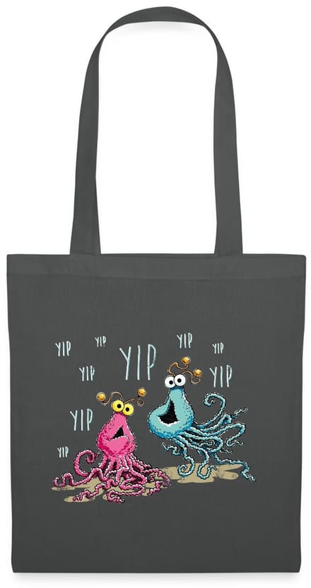 Sesamstraat Yip Yip Alien Tas Van Stof Schoudertas