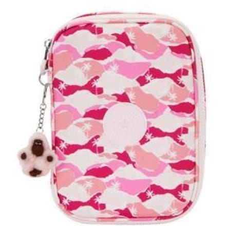 KIPLING 100 Pens Pink Palm Pennenzakken en -etui's