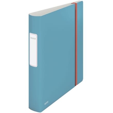Leitz 180° Active Cosy Kunststof Ordner met Rugetiket - 2 Rings A4 - Rugbreedte van 65mm - Sereen Blauw