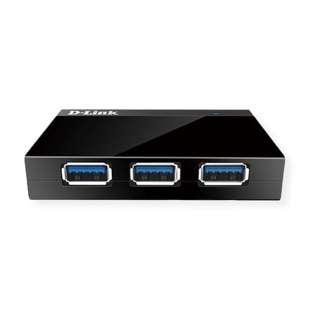 D-Link DUB-1340/E DUB-1340/E USB-hub 4 poorten USB-A USB 3.0 5 GBit/s Zwart