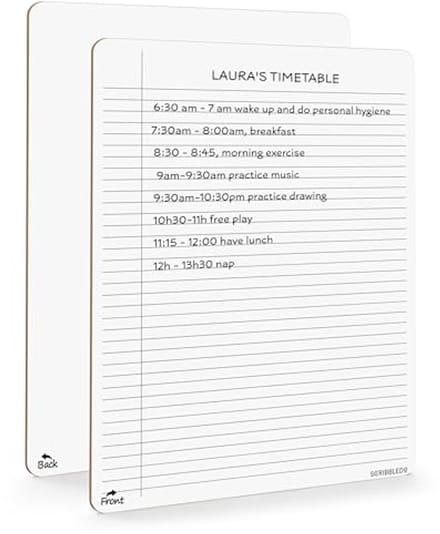Herbruikbaar Gelinieerd Uitwisbaar Notitieblok 9" x 12"