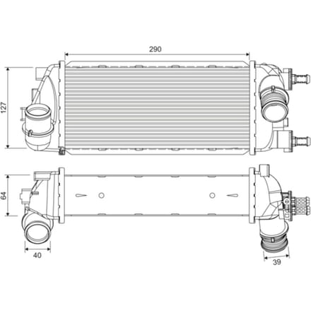 Intercooler VALEO 818695
