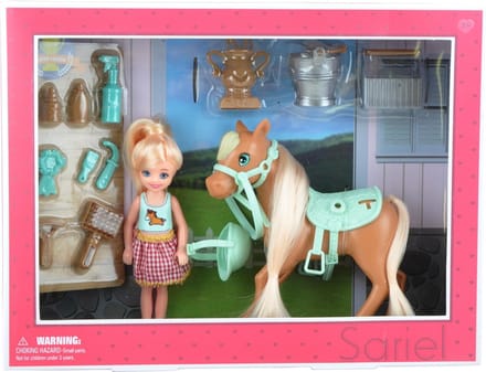 Poppen Speelset Pony - 13,97 Cm