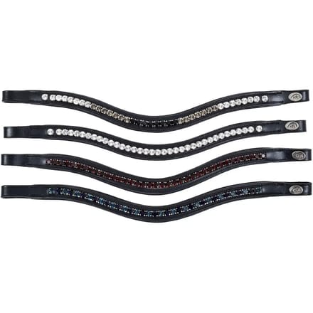 Frontaal voor paard HFI Padded Wave + Strass