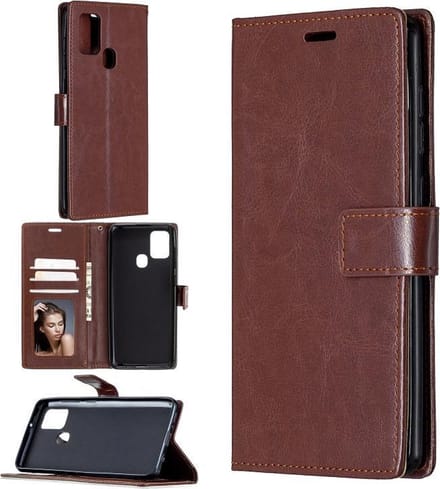 hoesje Geschikt voor: Huawei P Smart 2020 book case bruin