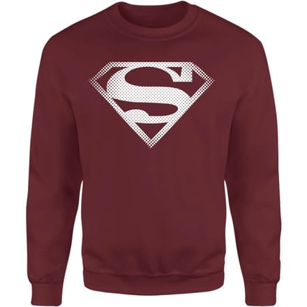 Superman Spot Logo Sweatshirt - Burgundy - XS