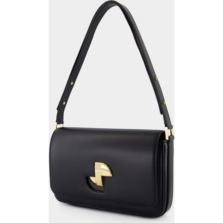 PATOU Jp Classic Schoudertas - - Leer - Zwart