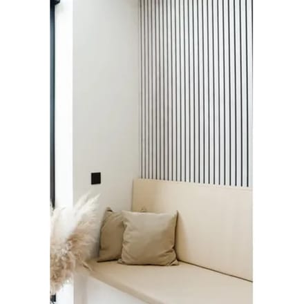Maestro Latt Lattenwand - Raw Concrete + Matte Black - 277x30cm - 2 Stuks