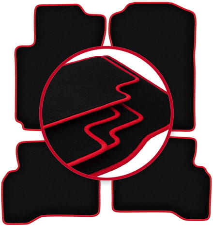 CARLUX-RED automatten voor: Suzuki Grand Vitara II 3-deurs (2005-2014)
