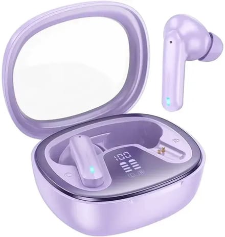 Hoco EQ6 Draadloze Oortjes Bluetooth 5.3 Met Display Paars