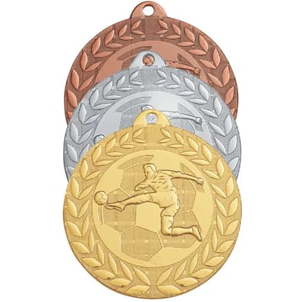 Bronzen voetbalmedaille