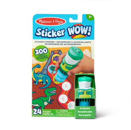 Melissa & Doug - Water WOW! Activiteitenboek - Met stickerstempel Dino