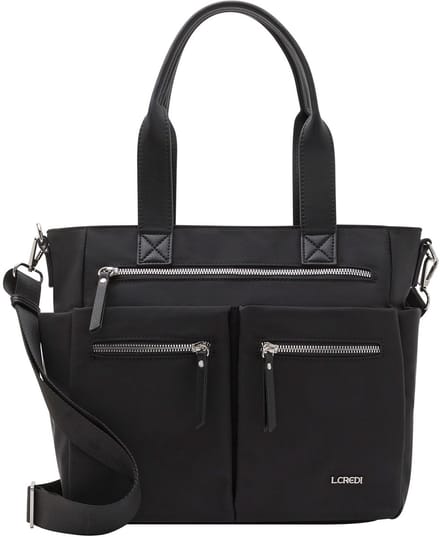 L.CREDI Odeta Shopper Black Zwart