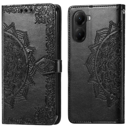 imoshion Hoesje - Geschikt voor Xiaomi Poco X7 Pro - Mandala Bookcase - Zwart