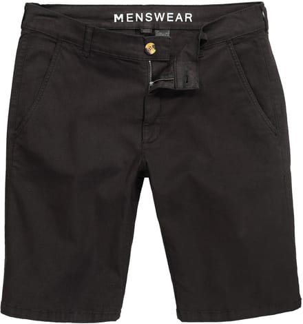 Men Plus - Heren - MEN+ Chino Bermuda - Zwart - Maat 70